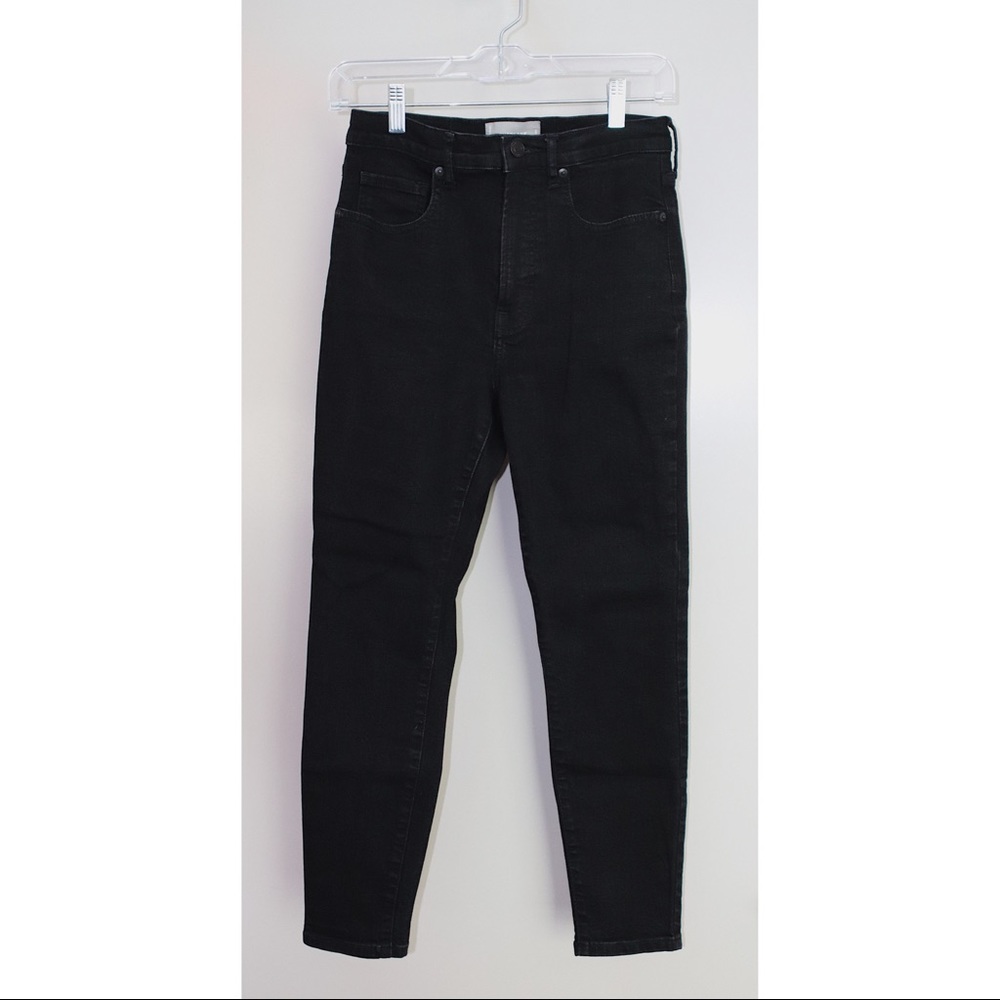Everlane women's high rise black skinny jeans